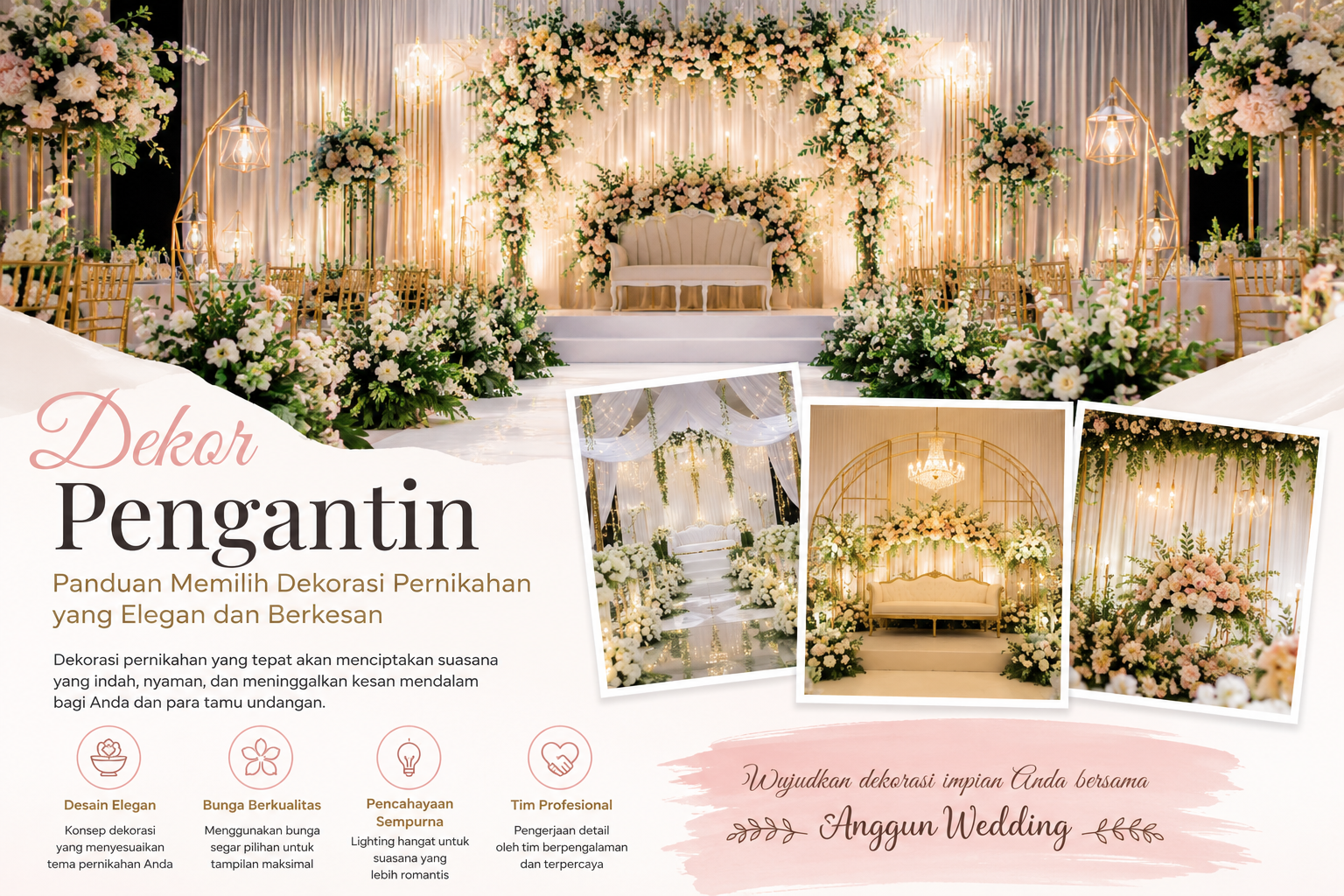 Dekor Pengantin: Panduan Memilih Dekorasi Pernikahan yang Elegan dan Berkesan